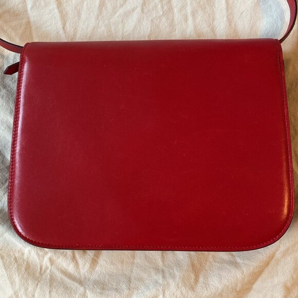 SOLD CÉLINE Calfskin Box Bag | Red | Medium - Picture 13 of 16
